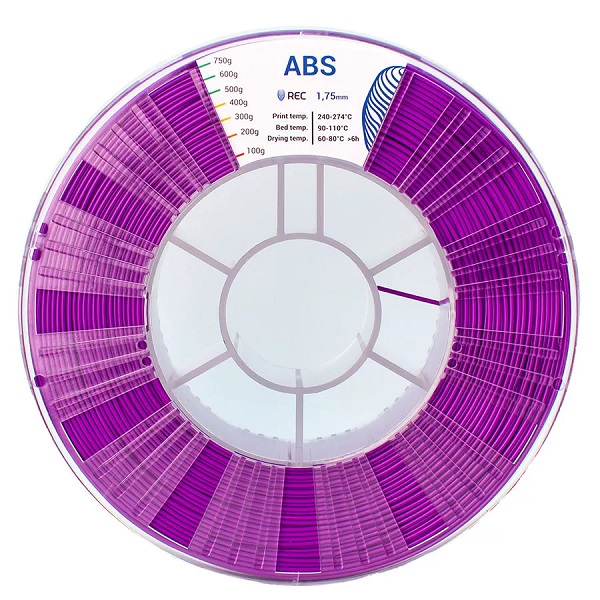 Фото ABS пластик REC 1.75 мм фиолетовый