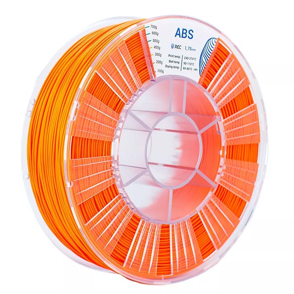 Фото ABS пластик REC 1.75 мм оранжевый 1