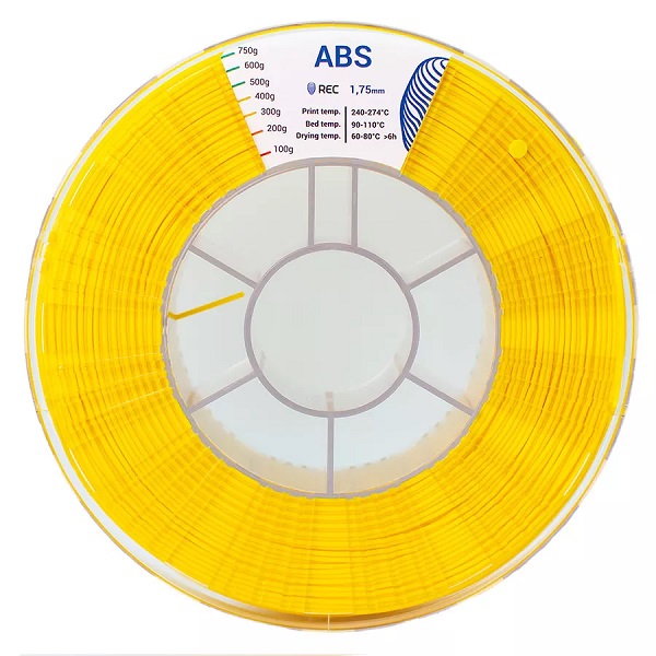 Фото ABS пластик REC 1.75 мм жёлтый