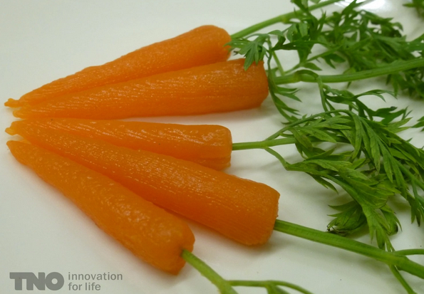 Морковь после выпечки на 3D-принтере