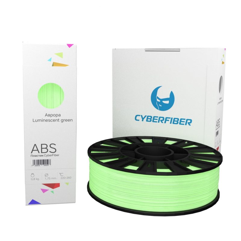 Фото нить для 3D-принтера ABS пластик CyberFiber, 1.75 мм, светящийся