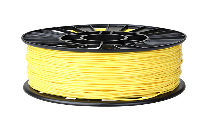 Фото нить для 3D-принтера ABS пластик REC 1,75 мм жёлтый
