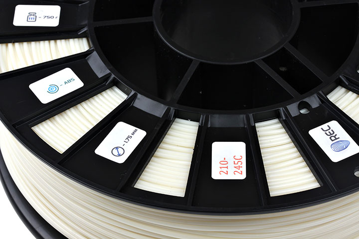 Изображение нить для 3D-принтера ABS пластик REC 2,85 мм натуральный