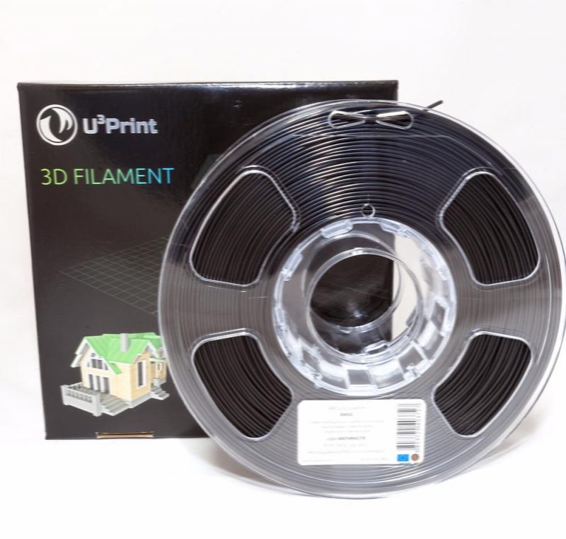Фотография нить для 3D-принтера ABS пластик U3Print anthracite (черный)
