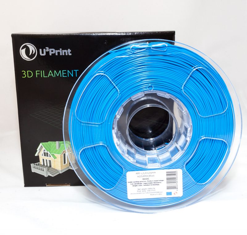 Фотография нить для 3D-принтера ABS пластик U3Print azzure (синий)