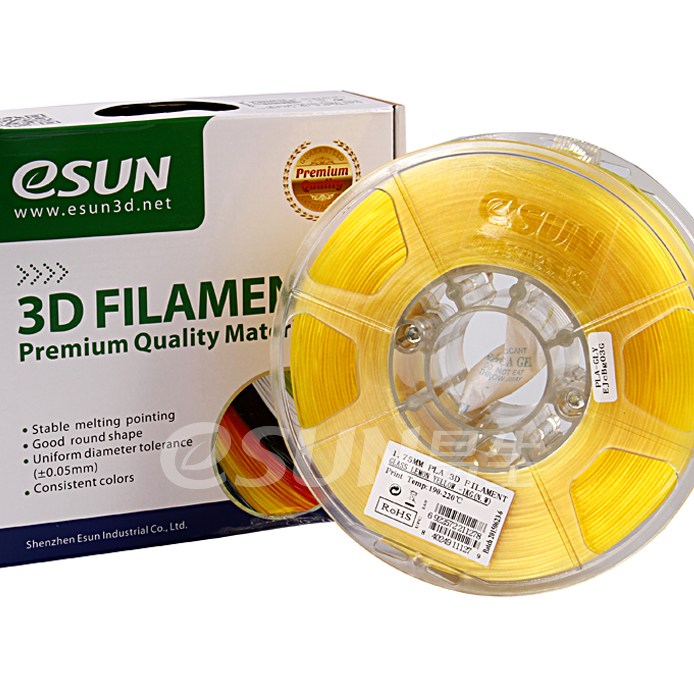 Фото Нить для 3D-принтера eSUN 3D FILAMENT PLA Glass Lemon Yellow 1.75 мм