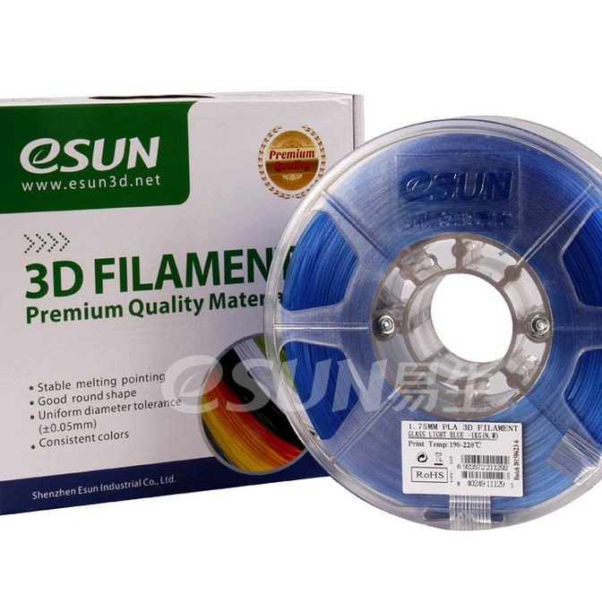 Фото Нить для 3D-принтера eSUN 3D FILAMENT PLA Glass Light Blue 3.00 мм