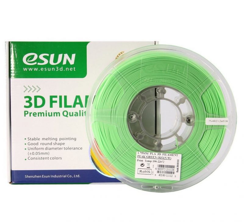 Фото Нить для 3D-принтера eSUN 3D FILAMENT PLA PEAK GREEN 1.75 мм