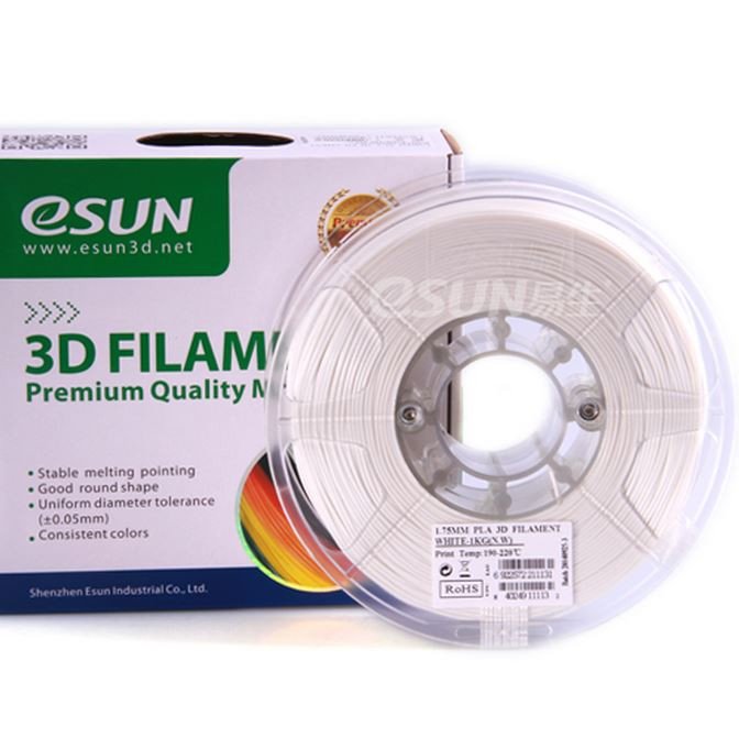Фото Нить для 3D-принтера eSUN 3D FILAMENT PLA WHITE 1.75 мм