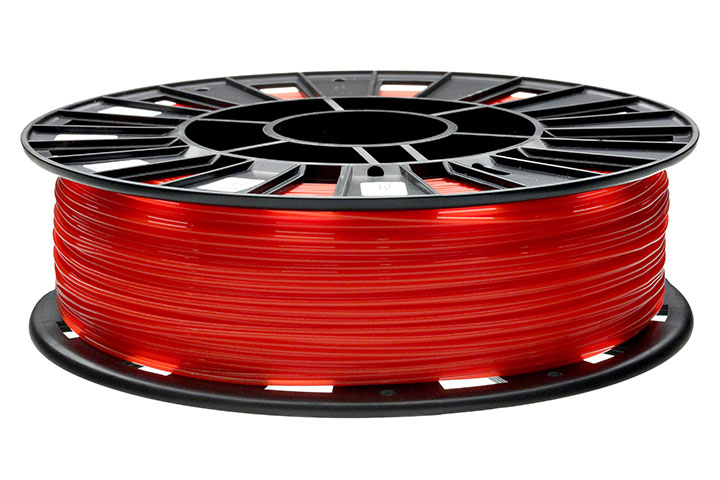 Фото нить для 3D-принтера PLA пластик REC 1.75 мм красный