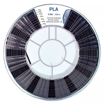 PLA пластик REC 2.85 мм чёрный PLA пластик REC 2.85 мм чёрный