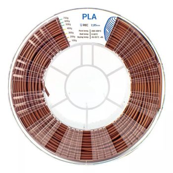 PLA пластик REC 2.85 мм коричневый PLA пластик REC 2.85 мм коричневый
