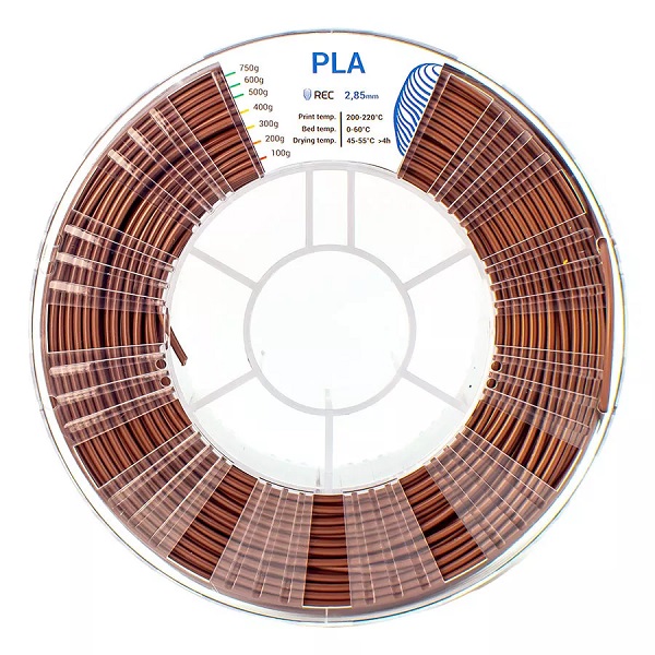 Фото PLA пластик REC 2.85 мм коричневый