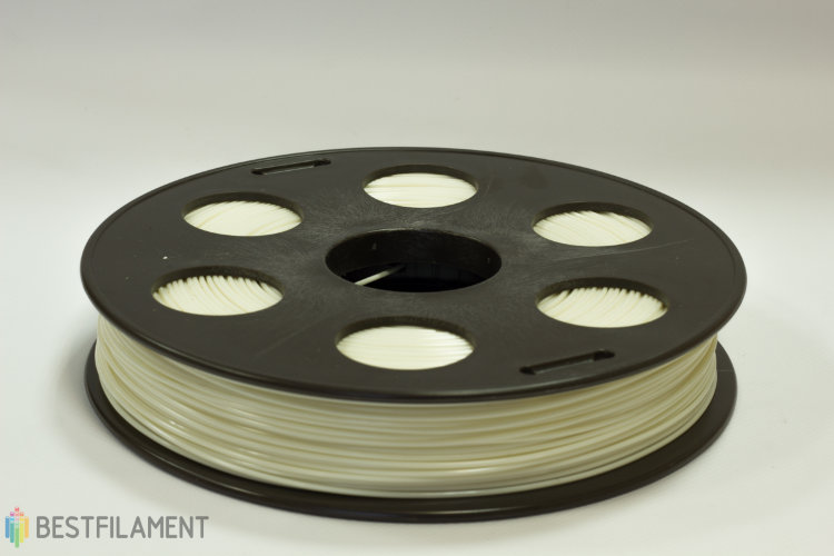 Фото нить для 3D-принтера Белый ABS пластик Bestfilament 0.5 кг, 1.75 мм