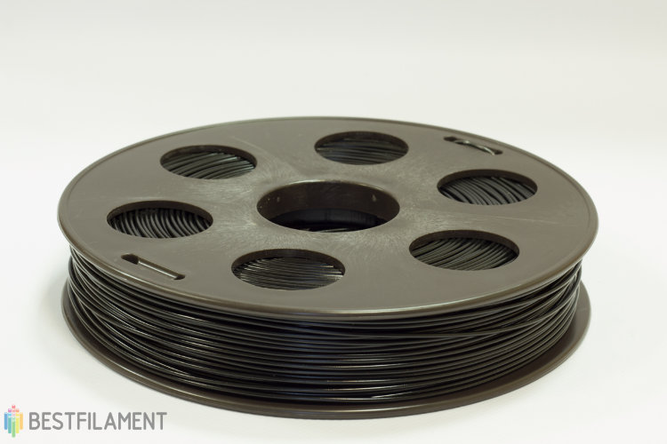 Фото нить для 3D-принтера Черный ABS пластик Bestfilament 0.5 кг, 1.75 мм