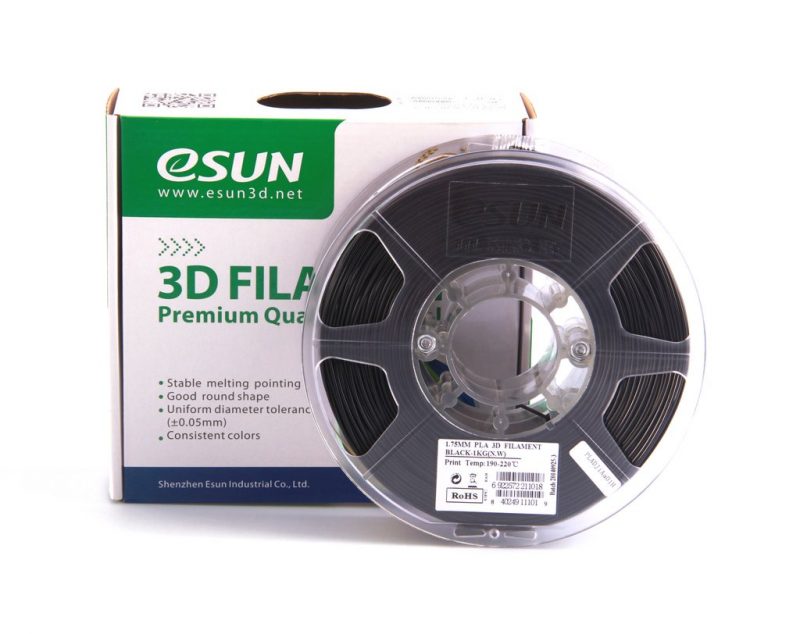 Фото нить для 3D-принтера eSUN 3D FILAMENT ABS BLACK 1.75 мм