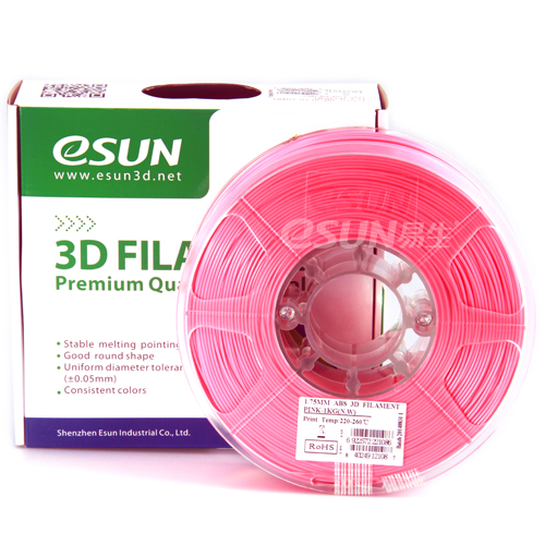 Фото нить для 3D-принтера eSUN 3D FILAMENT ABS PINK 1.75 мм