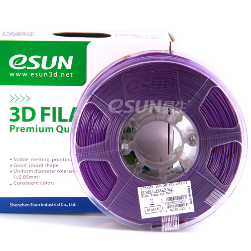 Фото нить для 3D-принтера eSUN 3D FILAMENT ABS PURPLE 1.75 мм