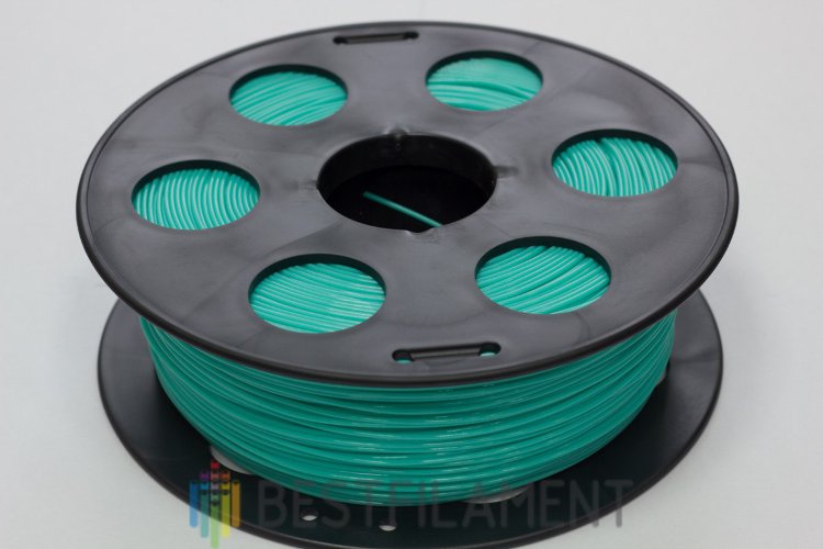 Фото нить для 3D-принтера Изумрудный PLA пластик Bestfilament 1 кг, 2.85 мм