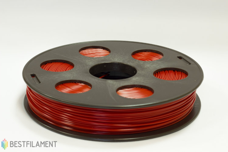 Фото нить для 3D-принтера Красный ABS пластик Bestfilament 0.5 кг, 1.75 мм