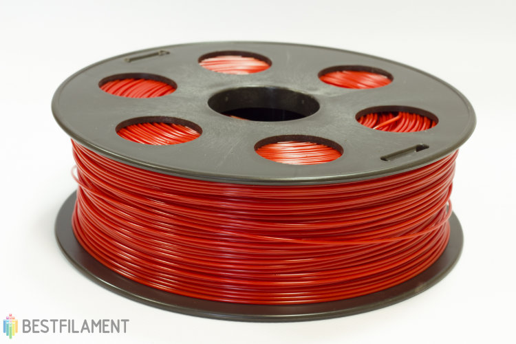 Фото нить для 3D-принтера Красный ABS пластик Bestfilament 1 кг, 1.75 мм