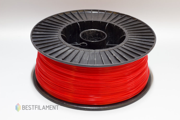Фото нить для 3D-принтера Красный PLA пластик Bestfilament 2.5 кг, 1.75 мм