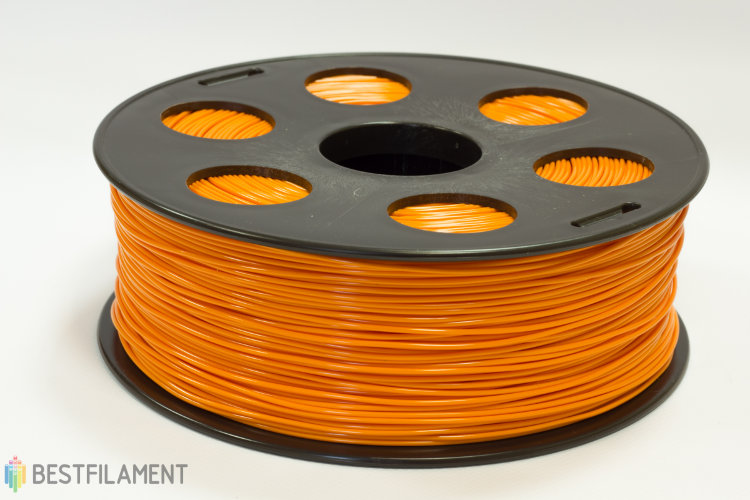 Фото нить для 3D-принтера Оранжевый ABS пластик Bestfilament 1 кг, 1.75 мм
