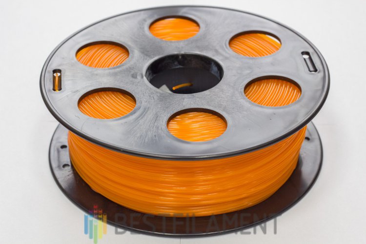 Фото нить для 3D-принтера Оранжевый PLA пластик Bestfilament 1 кг, 1.75 мм