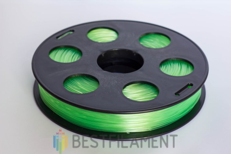 Фото нить для 3D-принтера Пластик Bestfilament "Ватсон" 1.75 мм, 0.5 кг, Салатовый
