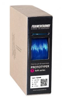 PROTOTYPER T-SOFT (ПРОЗРАЧНЫЙ) 1.75 мм Синий PROTOTYPER T-SOFT (ПРОЗРАЧНЫЙ) 1.75 мм Синий