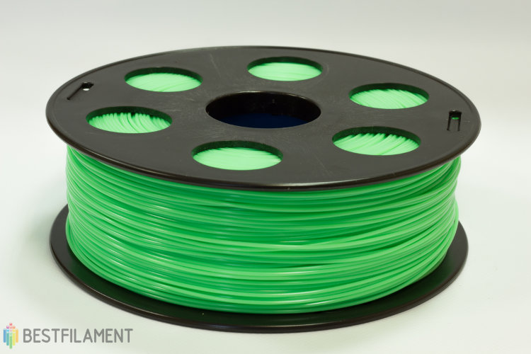 Фото нить для 3D-принтера Салатовый PLA пластик Bestfilament 1 кг, 1.75 мм