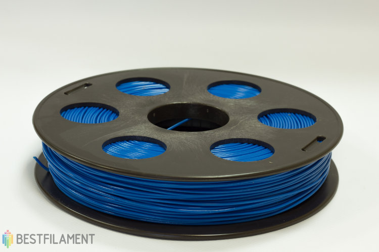 Фото нить для 3D-принтера Синий ABS пластик Bestfilament 0.5 кг, 1.75 мм