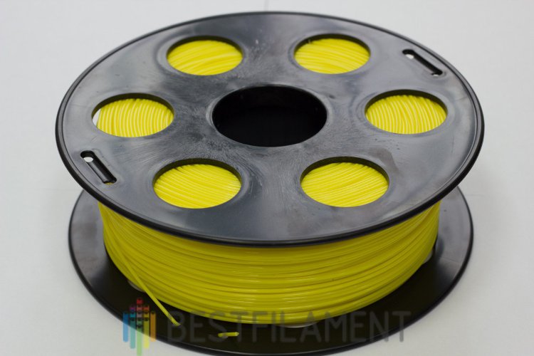 Фото нить для 3D-принтера Желтый PLA пластик Bestfilament 1 кг, 1.75 мм