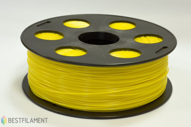 Фото нить для 3D-принтера Желтый PLA пластик Bestfilament 1 кг, 2.85 мм