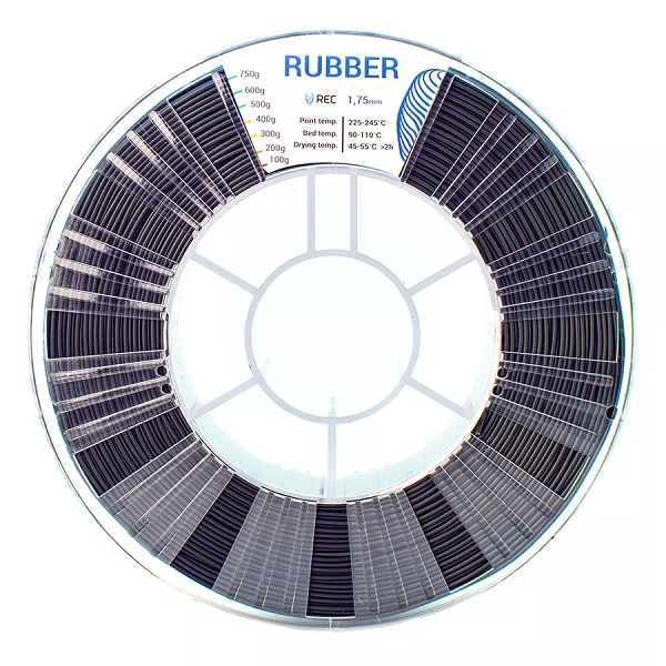 Фото RUBBER пластик REC 1.75 мм резиноподобный материал