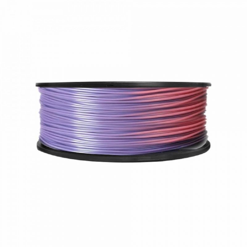 Фото PLA пластик FL33 0.5 кг меняющий цвет фиолетово-розовый