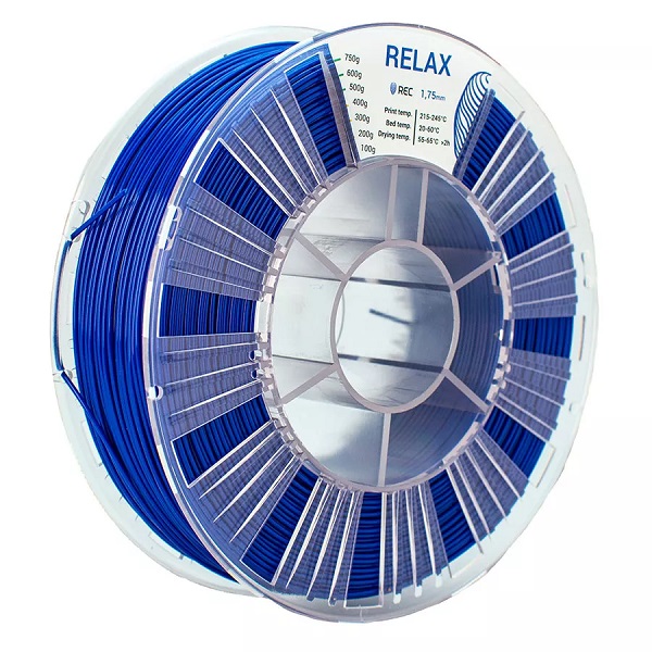Фото RELAX пластик REC 1.75 мм, 750 гр синий 1