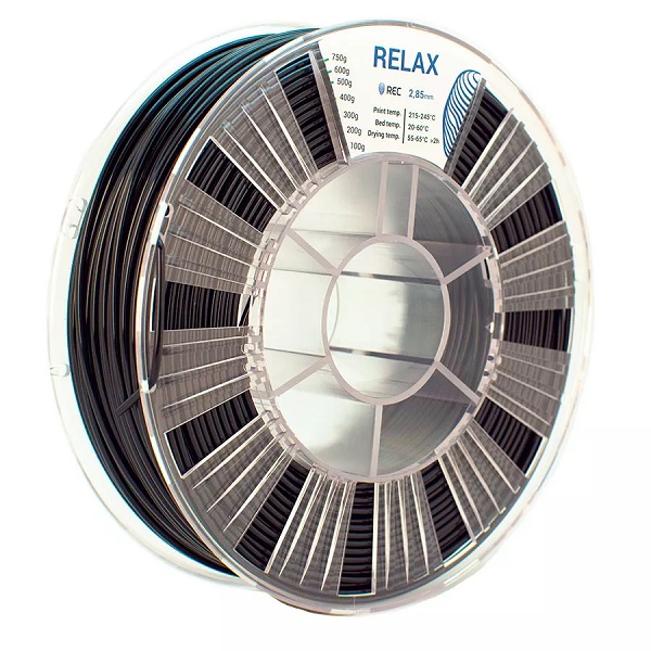 Фото RELAX пластик REC 2.85 мм, 750 гр черный 1