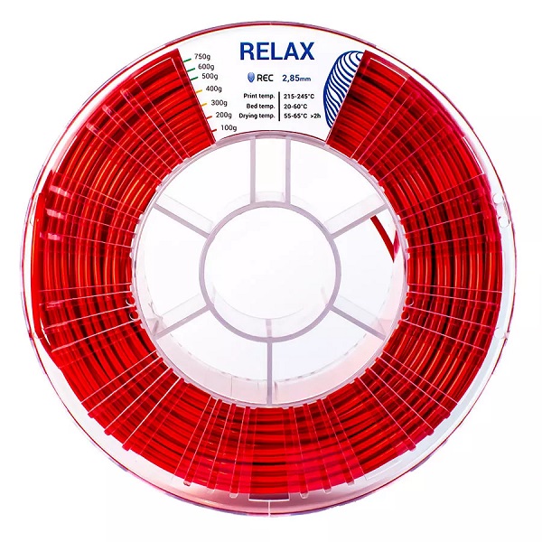 Фото RELAX пластик REC 2.85 мм, 750 гр красный