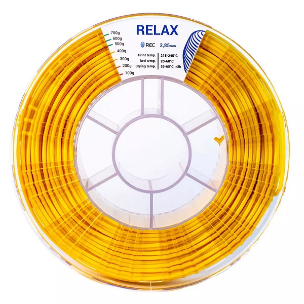 Фото RELAX пластик REC 2.85 мм, 750 гр желтый