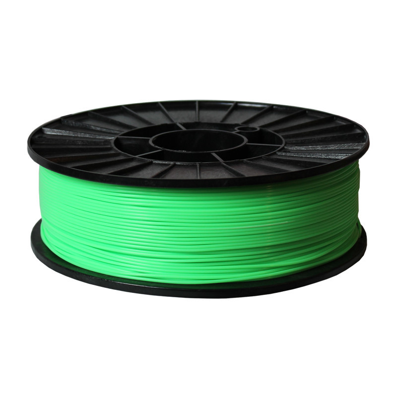 Фото нити для 3D-принтера ABS + пластик 1,75 Стримпласт зеленый люминесцентный