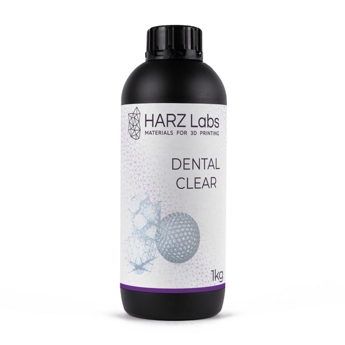 Фото фотополимера HARZ Labs Dental Clear LCD/DLP 1 л