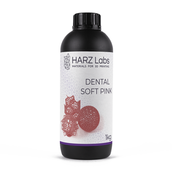Фото фотополимера HARZ Labs Dental Soft Pink 1 кг 1