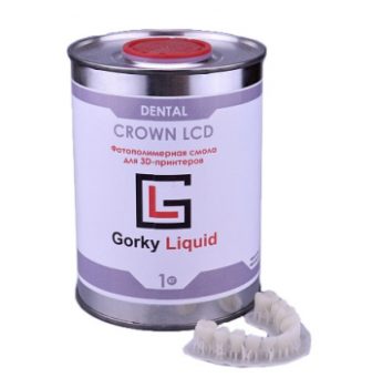 Фото фотополимерной смолы Gorky Liquid Dental Crown A1-A2 LCD/DLP 1 кг