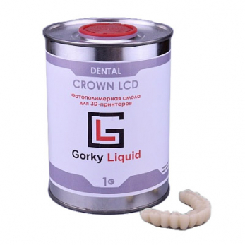 Фото фотополимерной смолы Gorky Liquid Dental Crown A2 LCDDLP 1 кг