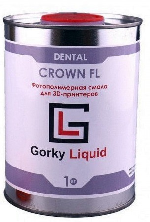 Фото фотополимерной смолы Gorky Liquid Dental Crown A3 FL 1 кг