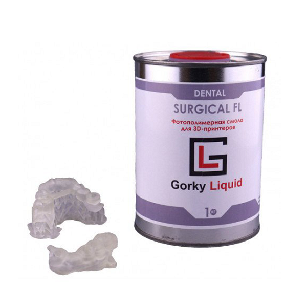 Фото фотополимерной смолы Gorky Liquid Dental Surgical FL 1 кг