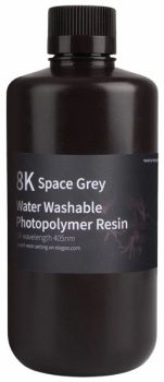 Фото фотополимера Elegoo Water Washable Resin 8K Серый 1
