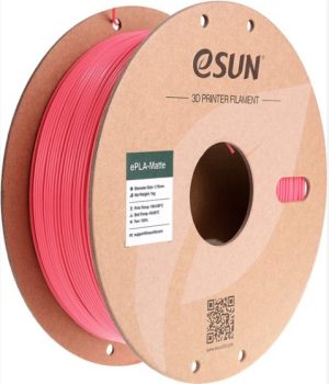 Нить для 3D печати eSUN ePLA-Matte, (матовый PLA) Клубнично-красный Нить для 3D печати eSUN ePLA-Matte, (матовый PLA) Клубнично-красный