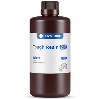 Фото фотополимерной смолы Anycubic Flexible Tough Resin 2.0, белая (1 кг)